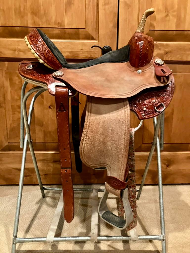 HILASON Flex Tree Barrel Saddle | 16" | 8" Tree Size