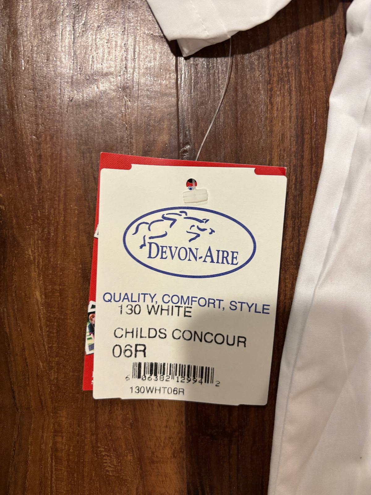 NWT - Devon Aire Childs English Show Shirt Size - 6R