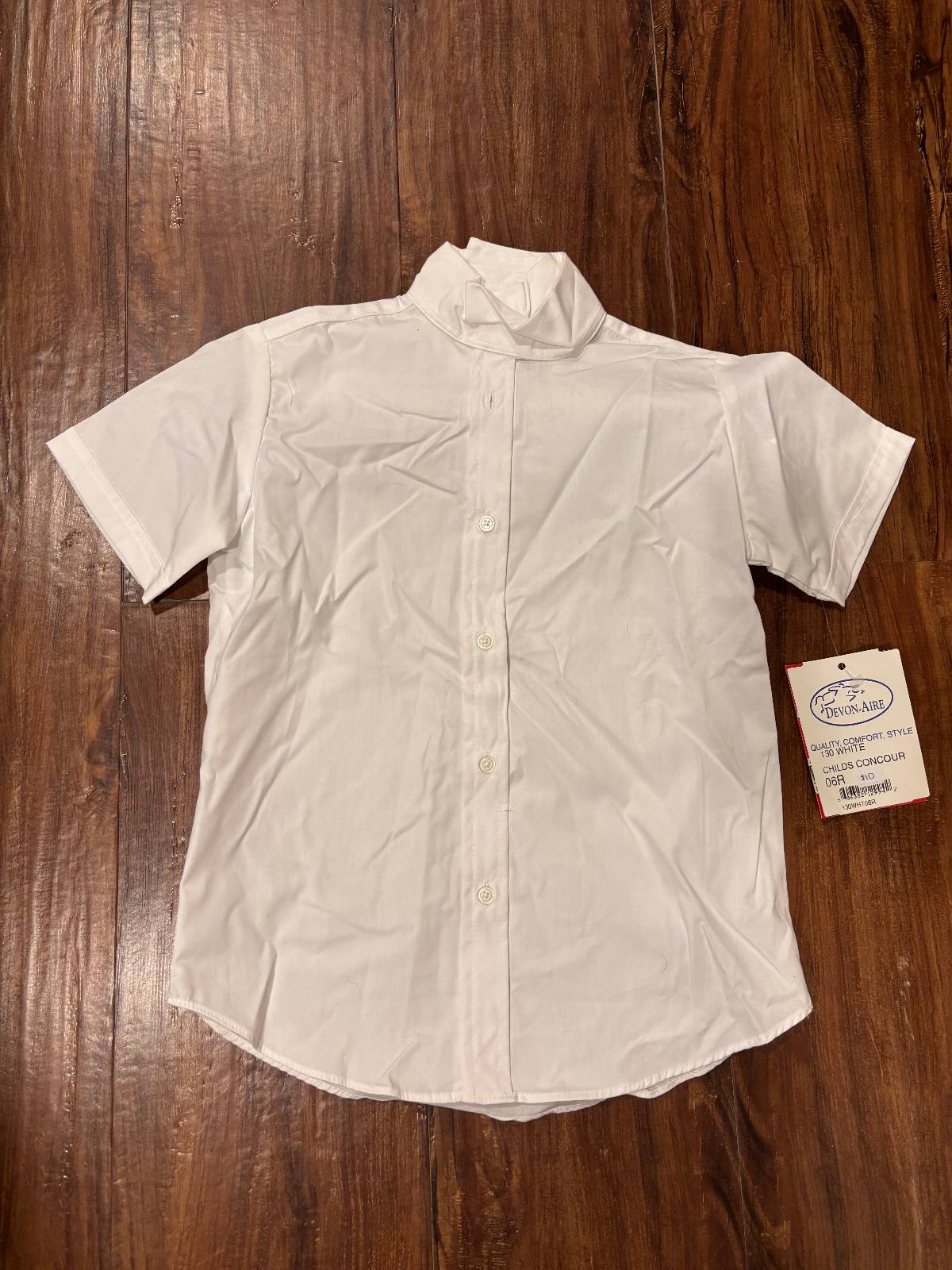 NWT - Devon Aire Childs English Show Shirt Size - 6R