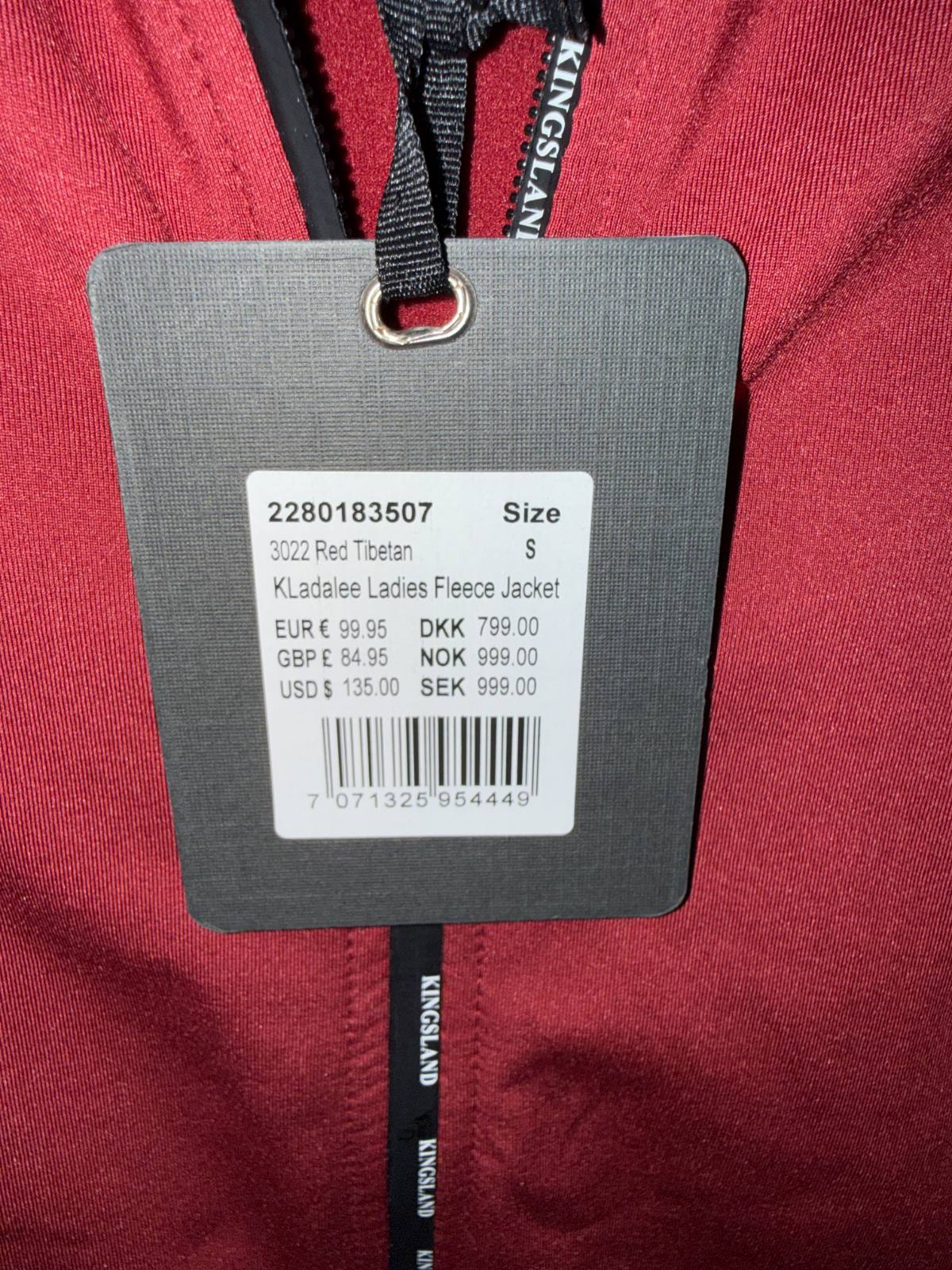 Kingsland Adalee Ladies Fleece S Red Tibetan