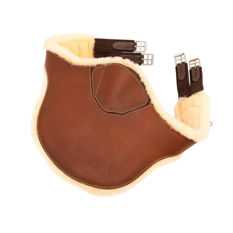 Butet Ergonomic Sheepskin Belly Guard Girth | Gold | 54