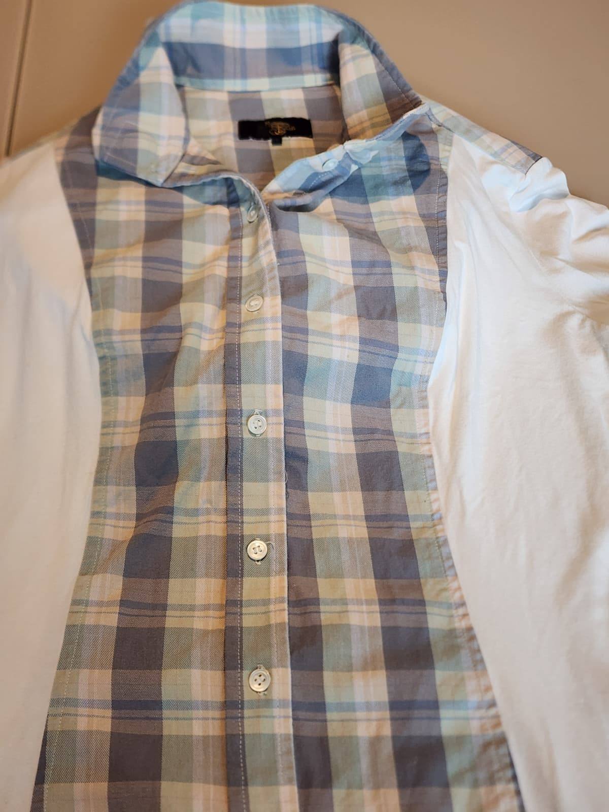 Le Fash Women's Plaid Equestrian Show Shirt Size L