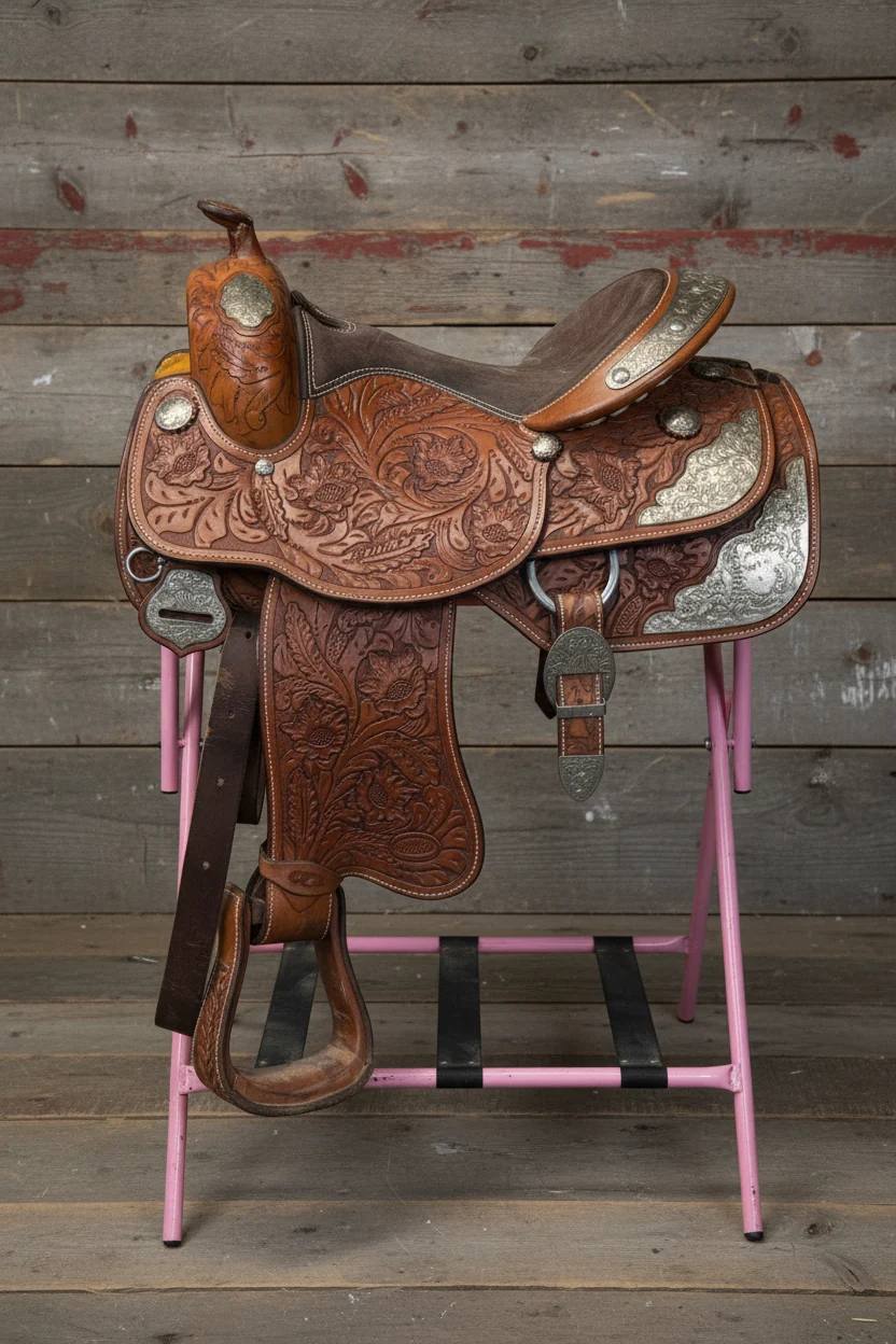 TOUGH 1 Premium Grandview Show Saddle | 15" | 7.5" Tree Size