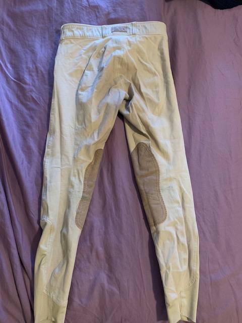 DOVER SADDLERY Tan Breeches Size 24, small stain