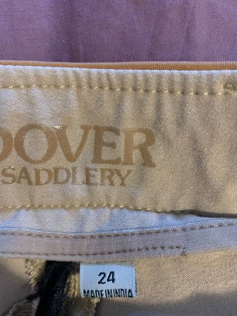 DOVER SADDLERY Tan Breeches Size 24, small stain