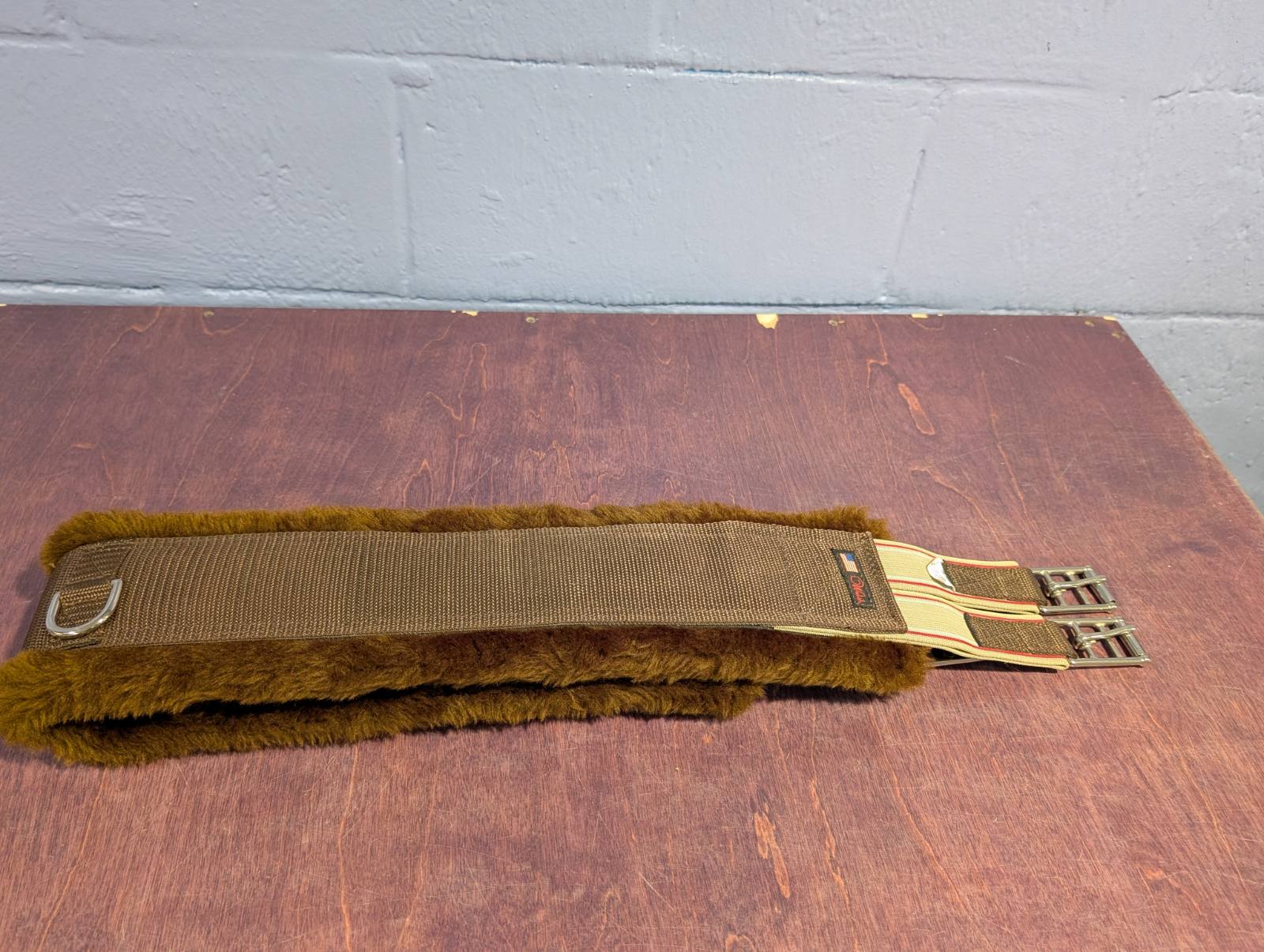 New Walsh Fleece Lined Nylon Girth - Brown - 48