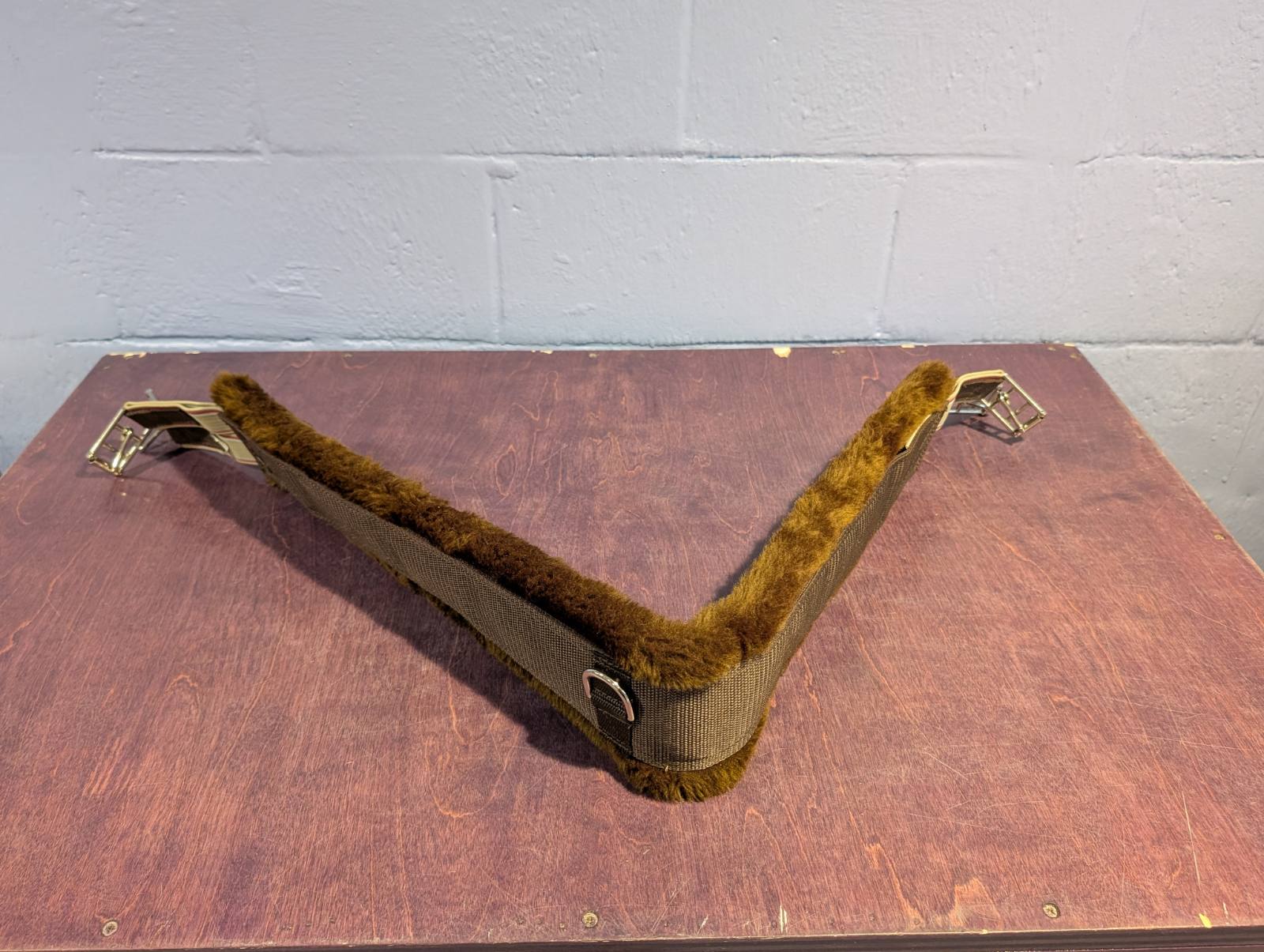 New Walsh Fleece Lined Nylon Girth - Brown - 48