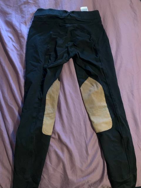 DOVER SADDLERY Black Breeches , size 26. Good Condition