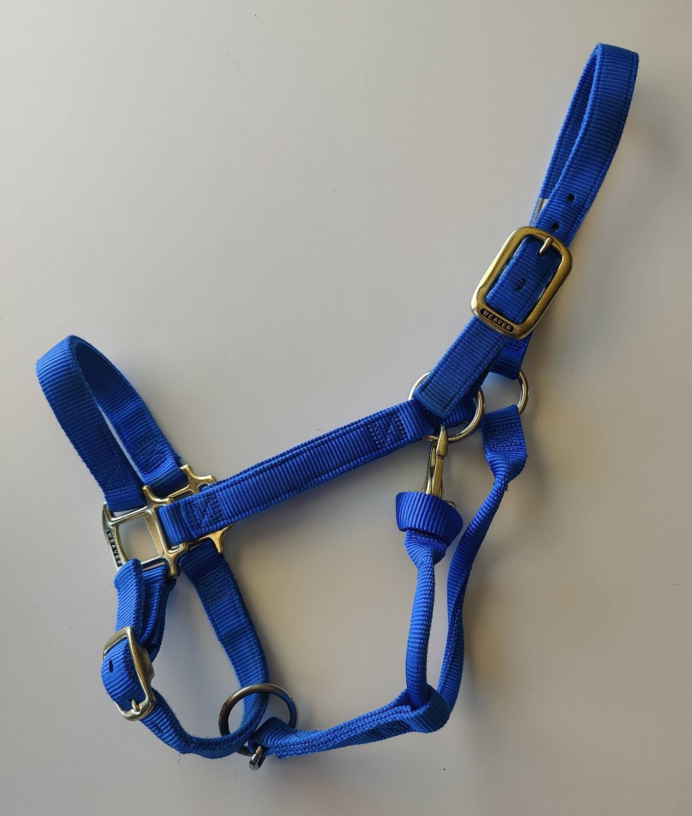 Weaver Blue Adjustable Halter Average Horse Size Used