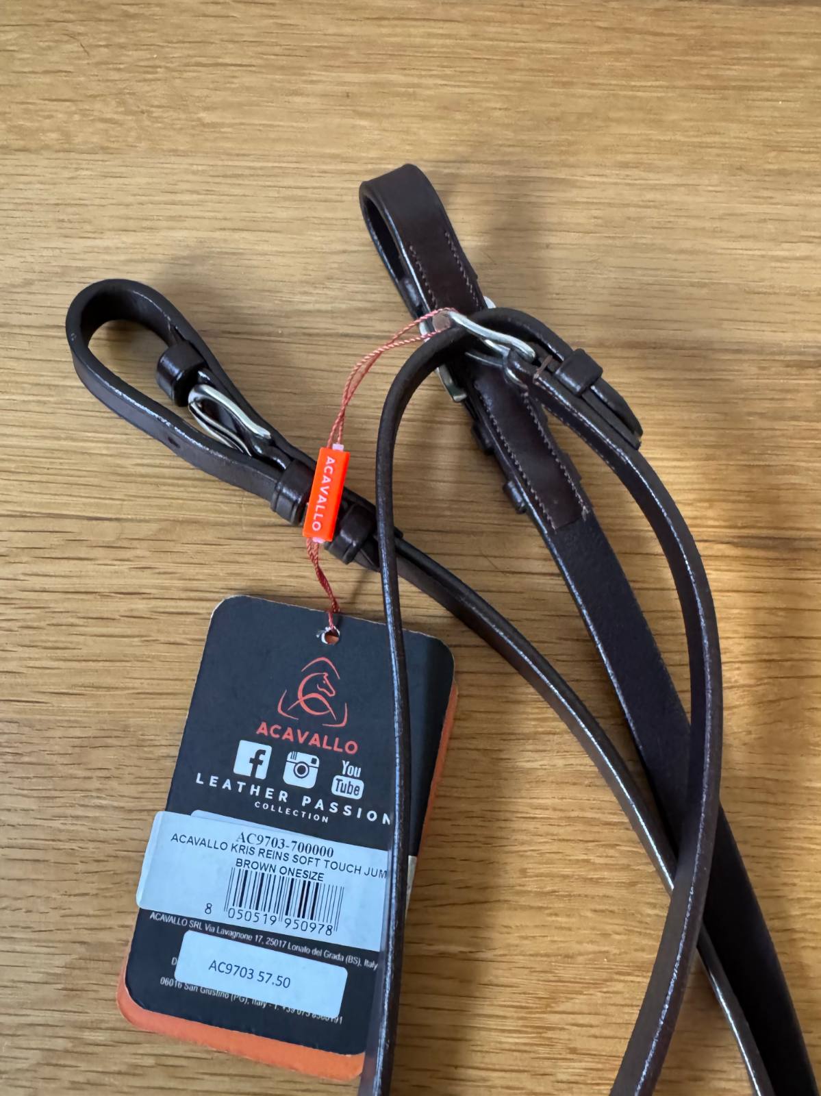 ACAVALLO Kris Grip Jumper Reins