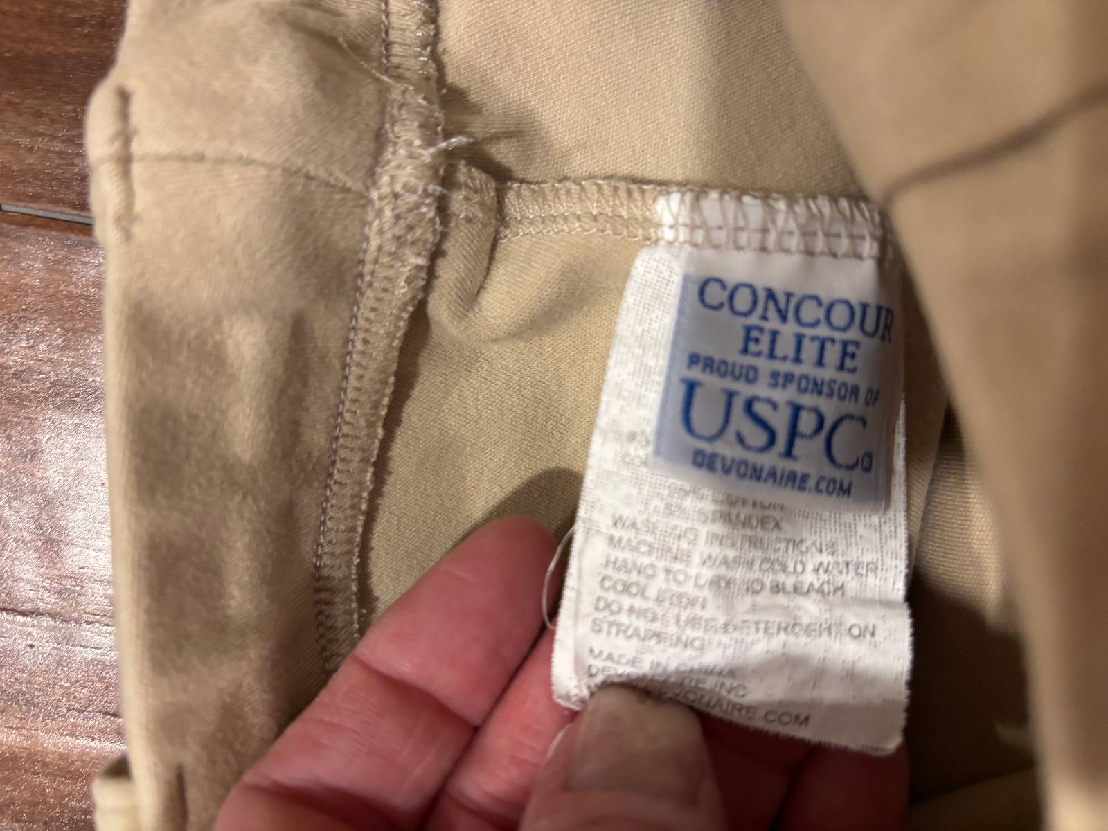 Devon-Aire Concour Elite USPC Riding Breeches – Size Medium