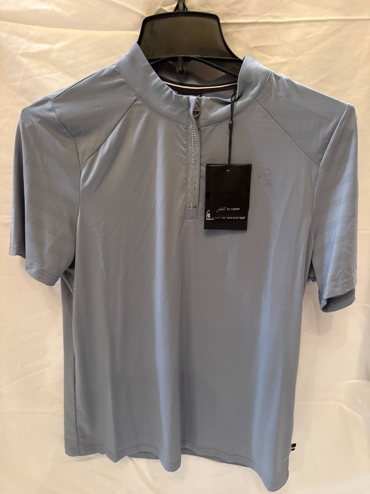 Cavallo Dilay Stormblue SS Quarter Zip Size 12