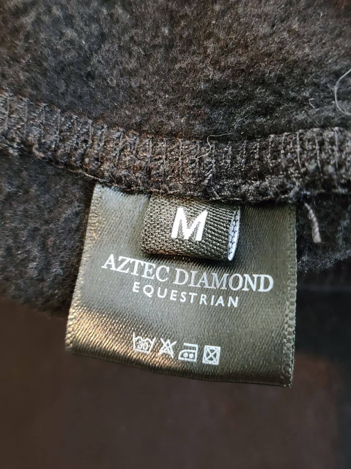 Aztec Diamond Women's Black Equestrian Quarter Zip Hoodie Size M
