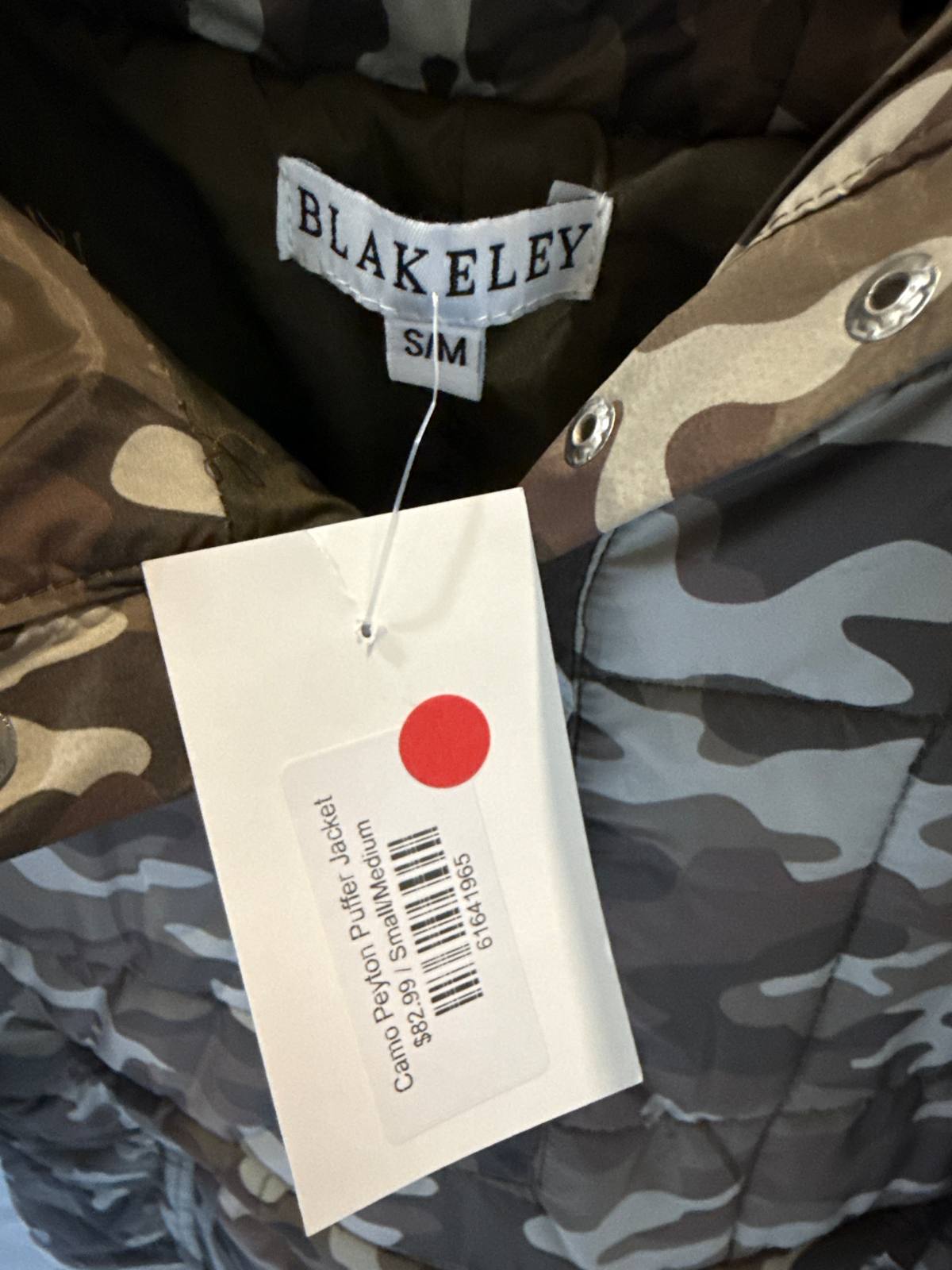 Blakeley Peyton Camo Puffer S/M