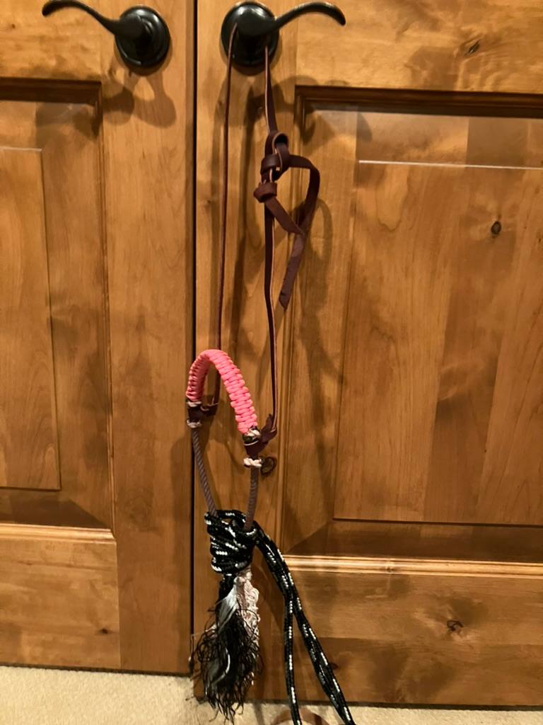 Bosal with mecate and hanger