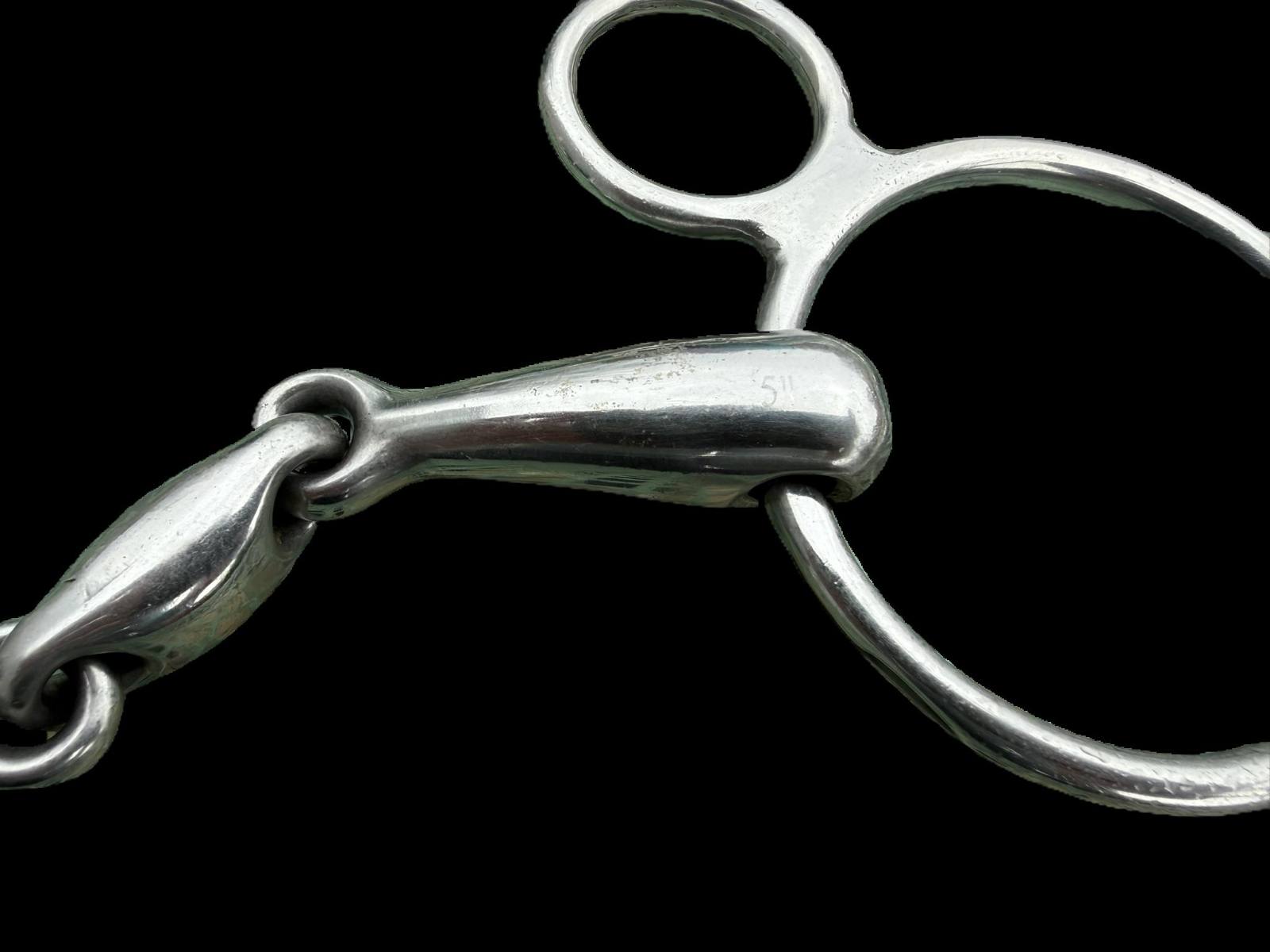 Ovation 3-ring bit, 5” with double-jointed mouthpiece