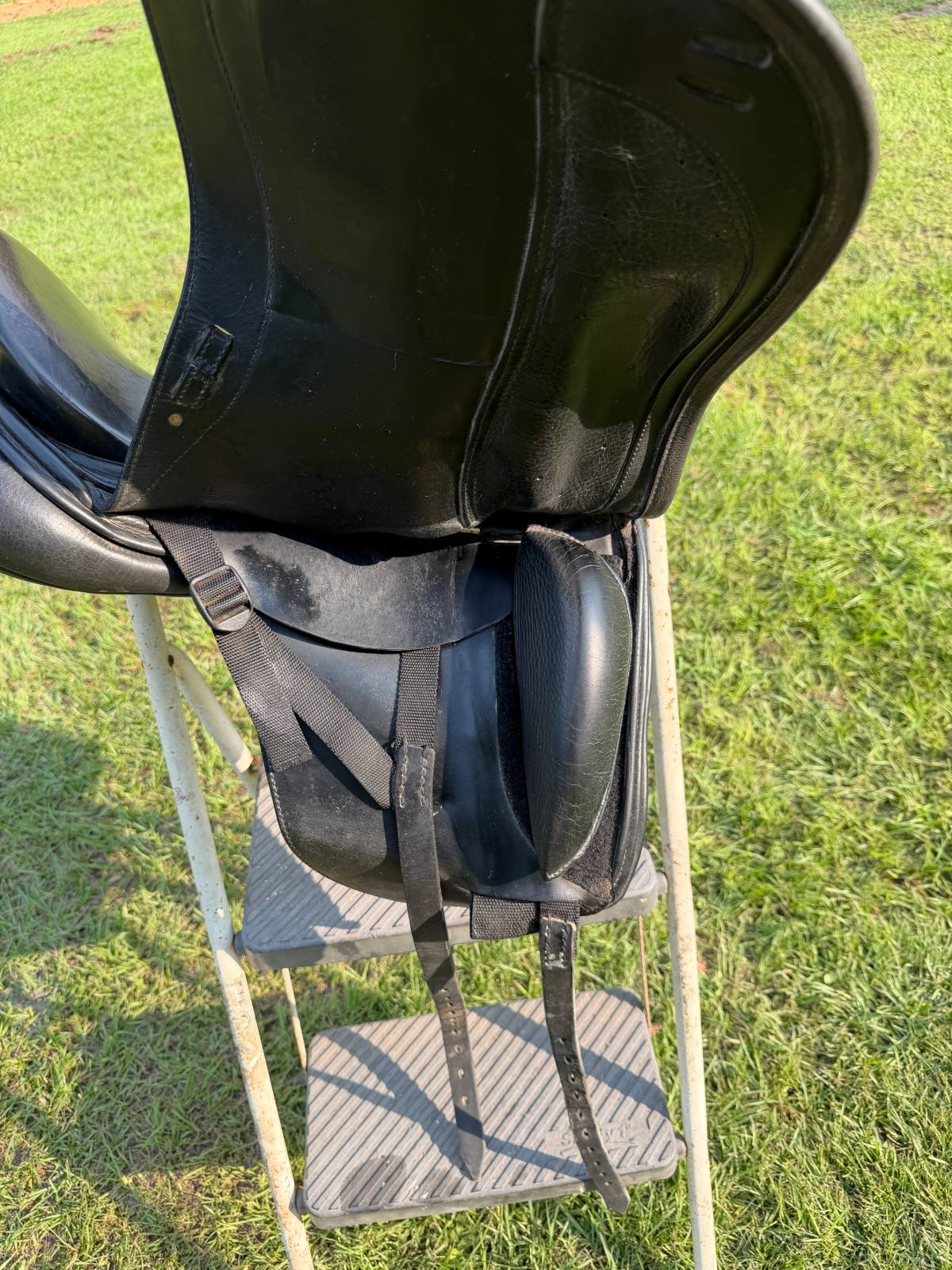 16.5" Schleese Wave Dressage Saddle – Hennig Adjustable Tree – Black