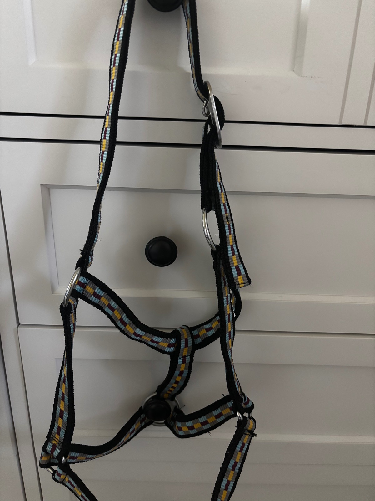 blue multicolor full size halter