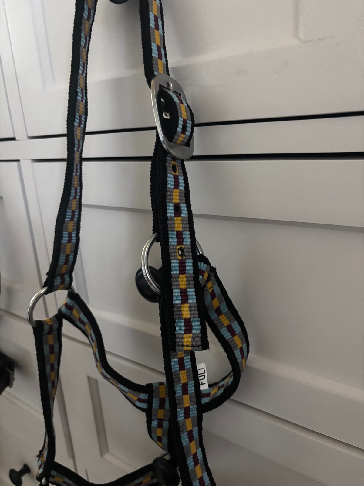 blue multicolor full size halter