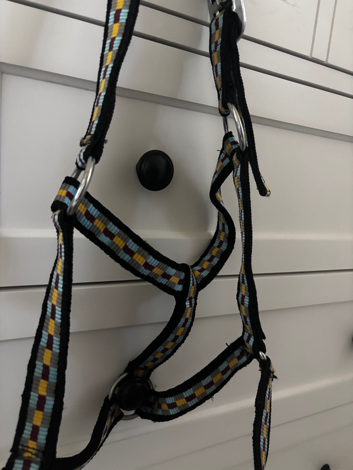 blue multicolor full size halter