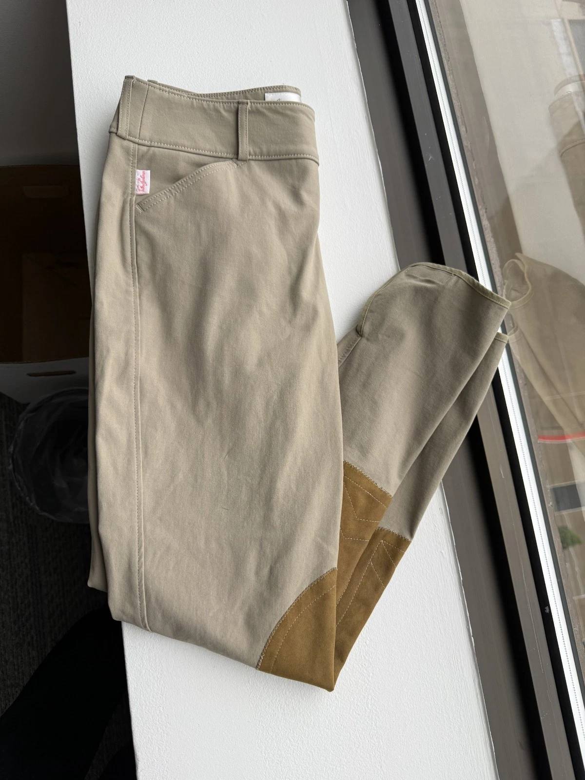 Tailored Sportsman Breeches 30L Trophy Hunter- Midrise- Tan- Side zip-worn once!