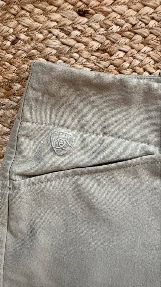 2 Ariat Knee Patch Show Breeches, Tan, Size 26 Long (26L)