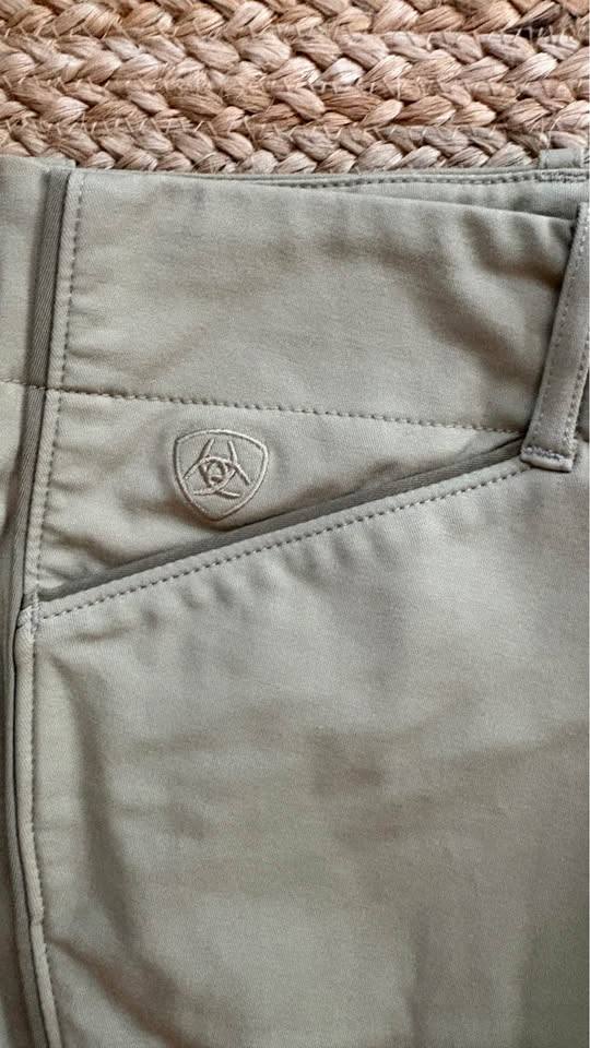 2 Ariat Knee Patch Show Breeches, Tan, Size 26 Long (26L)