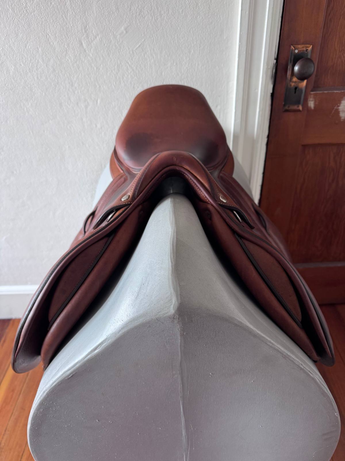 17.5" Butet Premium Saddle - 2016 - 2.50 Flaps - M Seat - Gold - Full Calf!