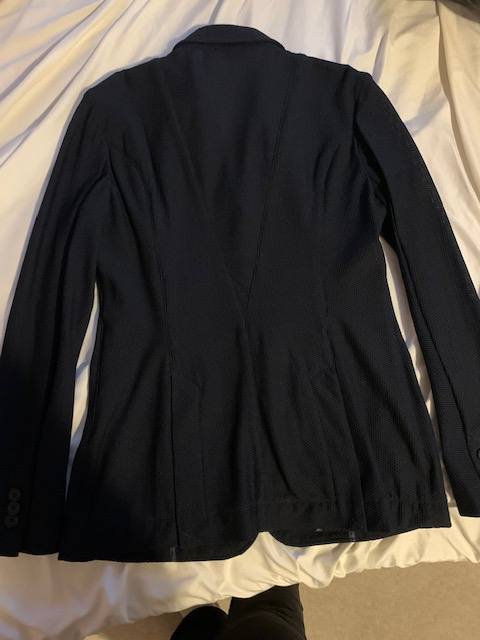 RJ CLASSICS NAVY BLUE MESH SHOW JACKET SIZE 4R small, regular