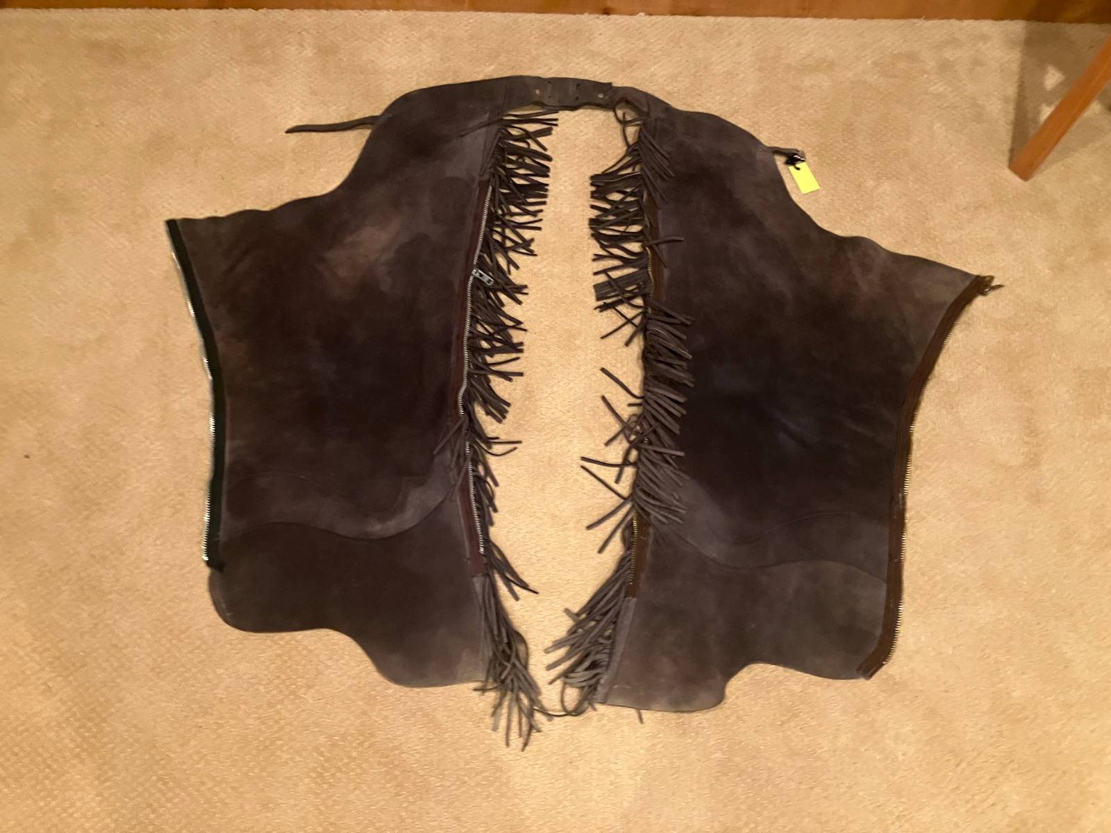 Fringed Leather Show Chaps