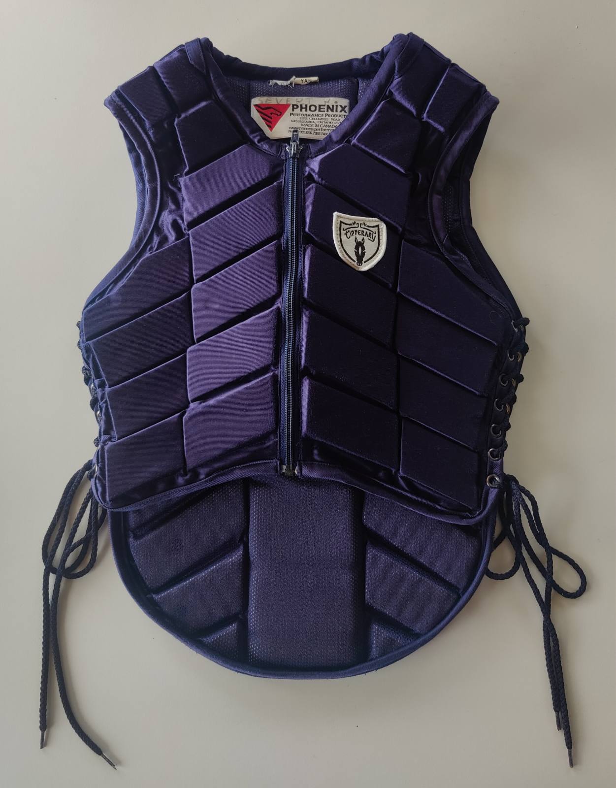 Tipperary Phoenix Navy Safety Vest Size 28/YXS Used