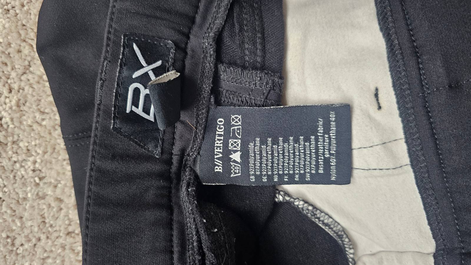 B VERTIGO BVX breeches size M