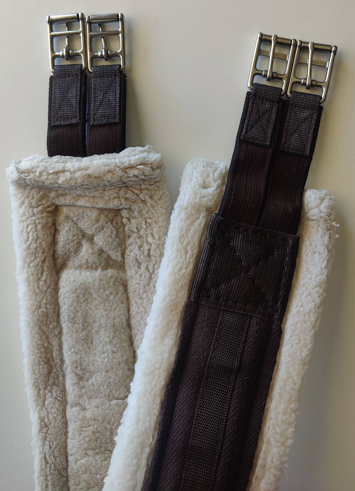 English Fleece Girth Brown 40" Used