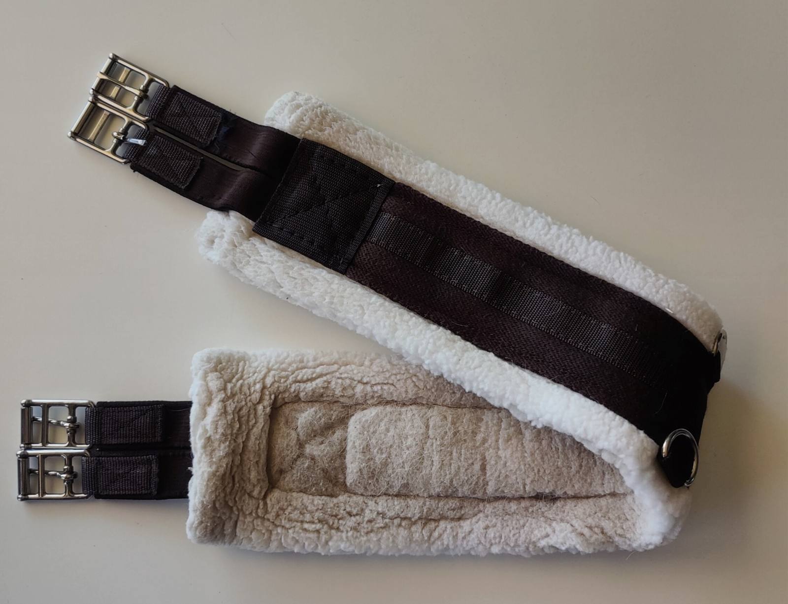 English Fleece Girth Brown 40" Used