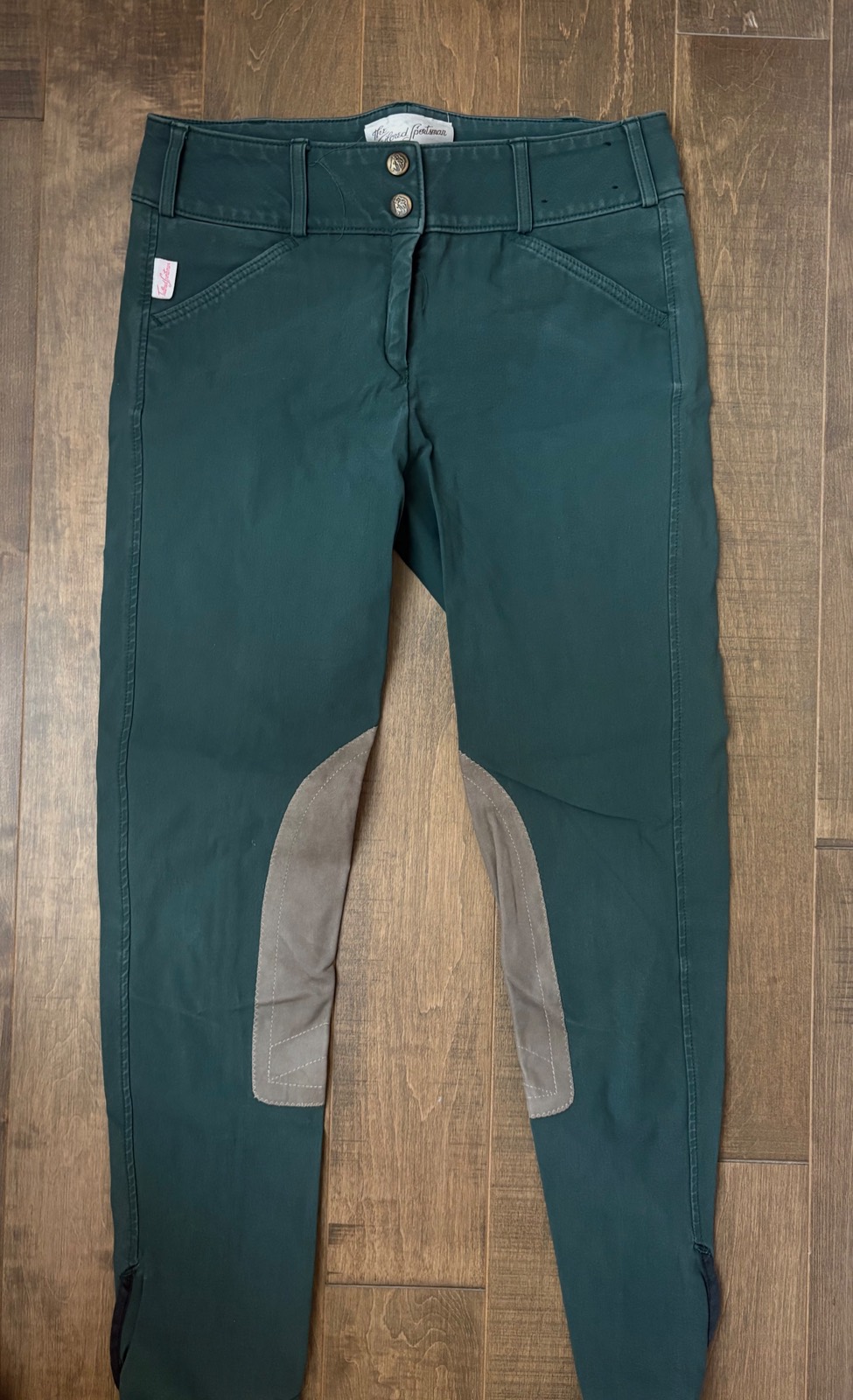 THE TAILORED SPORTSMAN mid-rise knee patch breeches