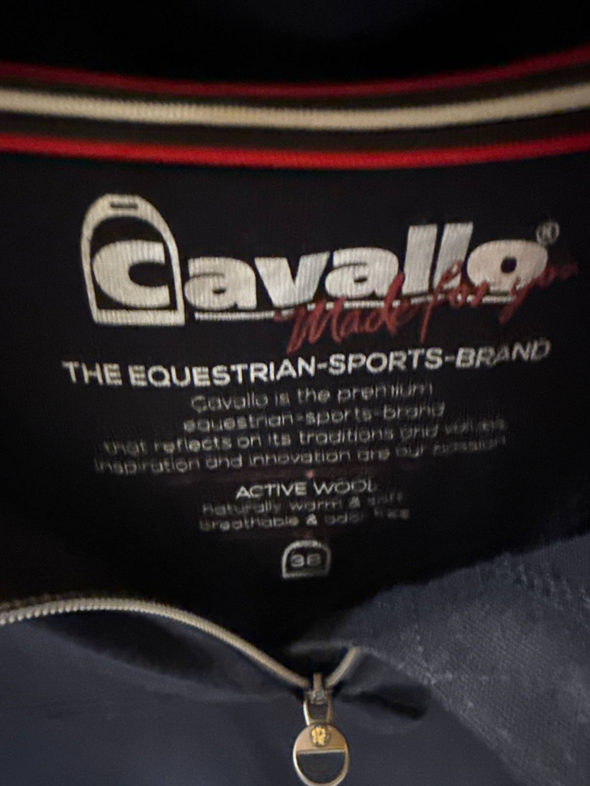 Cavallo Active Wool 1/4 Zip Navy EU38 US8