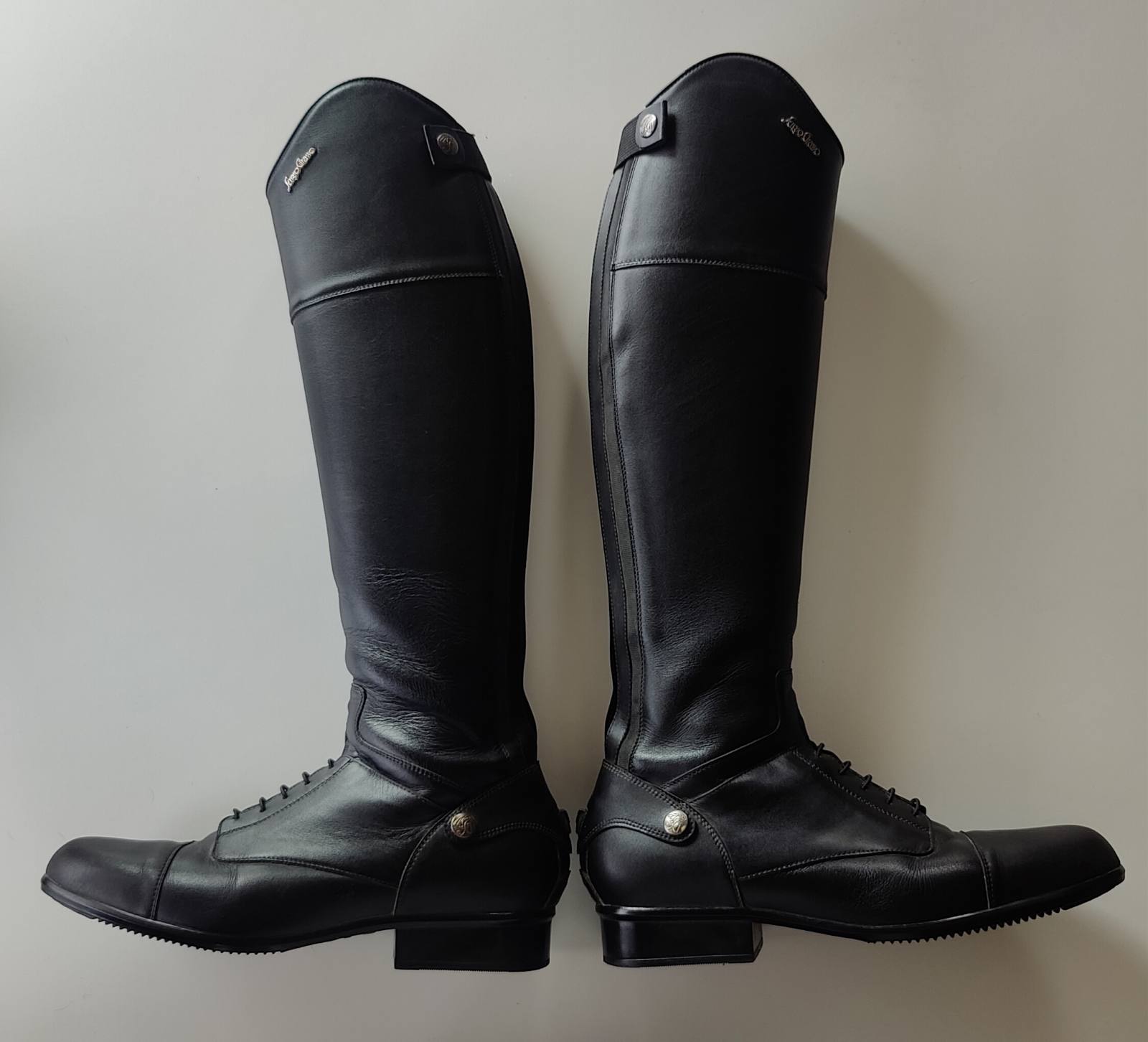 Sergio Grasso Evolution Field Riding Boots Tall Narrow Size 44 -1 Black