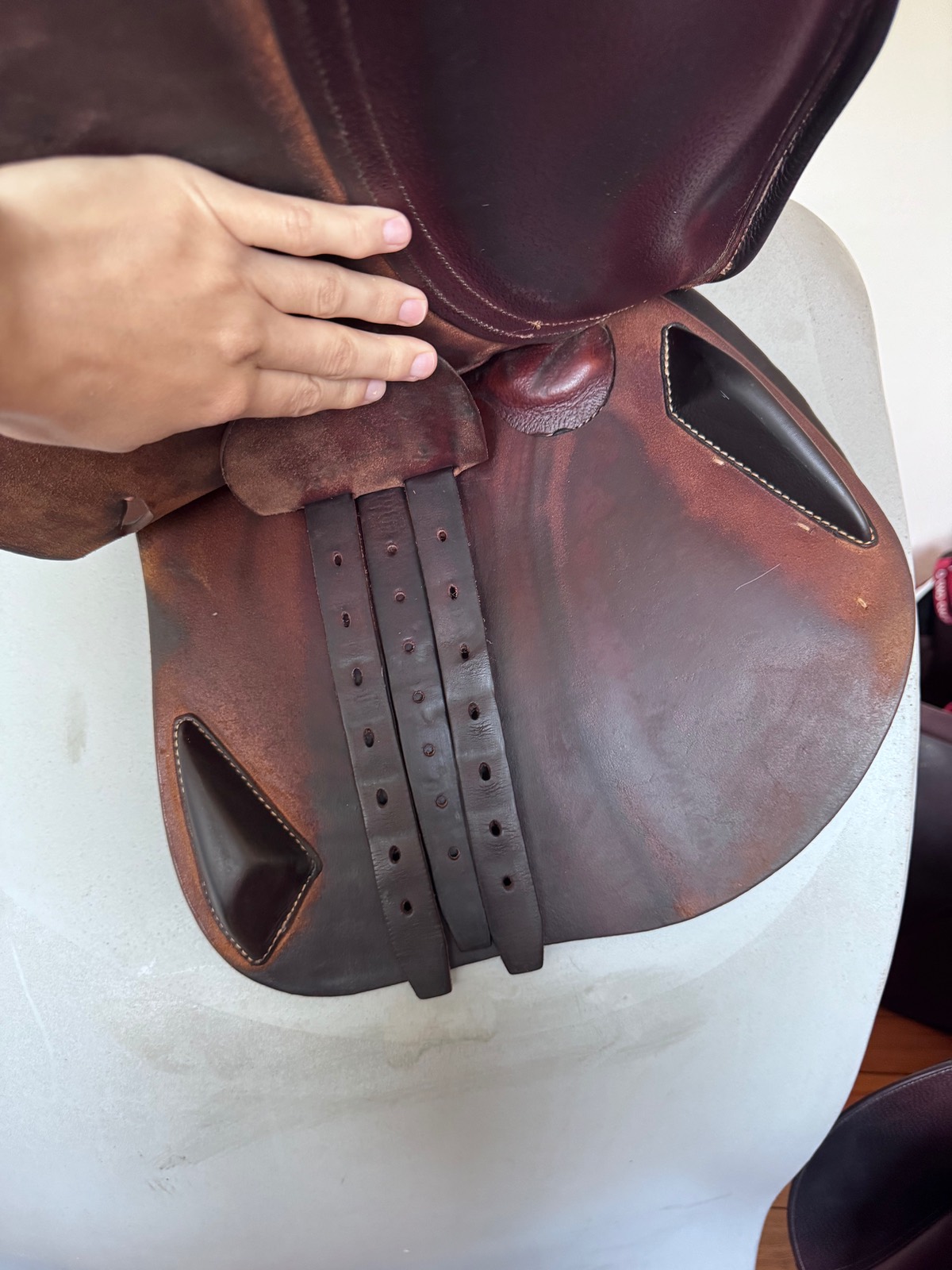 16.5" Antares Connexion Saddle - 2022 - 2A - Grain / Buffalo - WIDE Tree - MINT!
