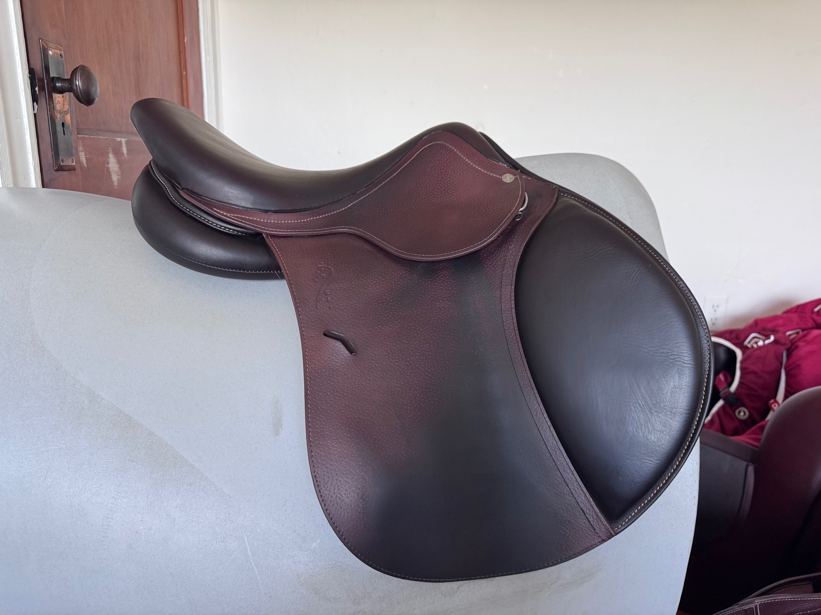 16.5" Antares Connexion Saddle - 2022 - 2A - Grain / Buffalo - WIDE Tree - MINT!