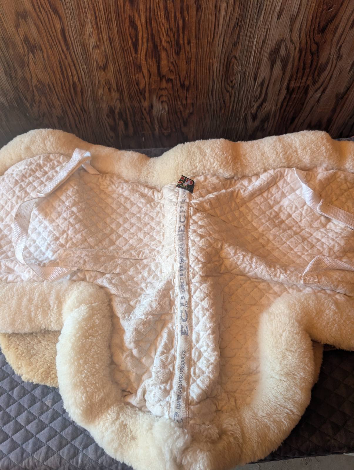 Used ECP Sheepskin saddle pad fits size 15-16