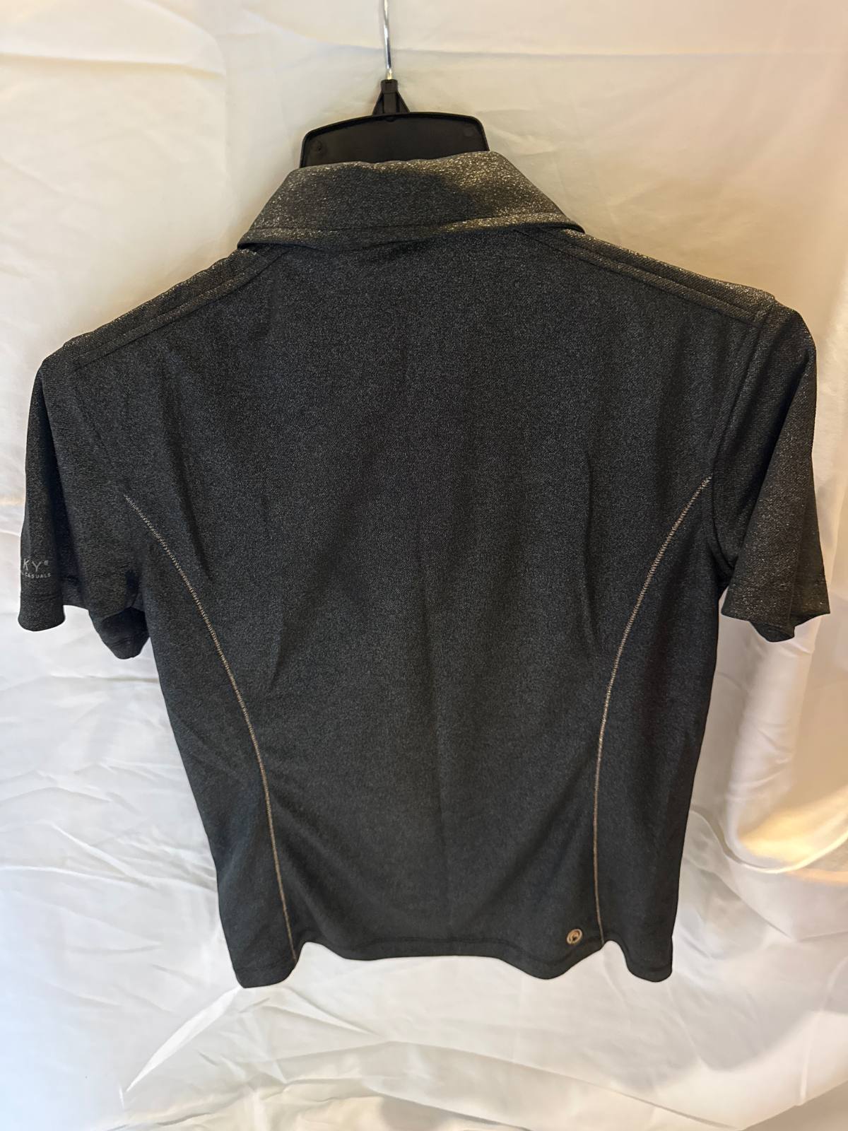 ANKY Technical Casuals Sparkle Polo Black L