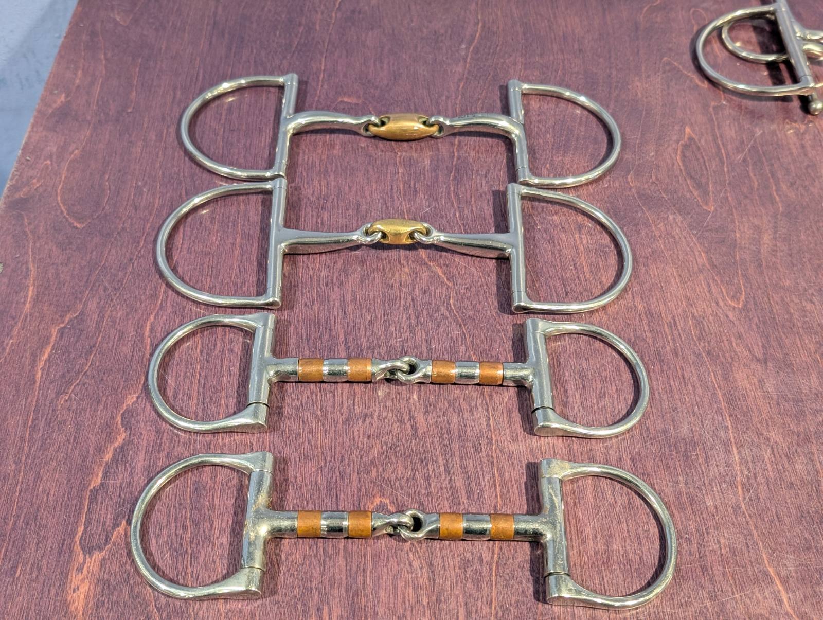 JP by Korsteel and Dover Suffolk D Ring bits - Roller and Copper Link