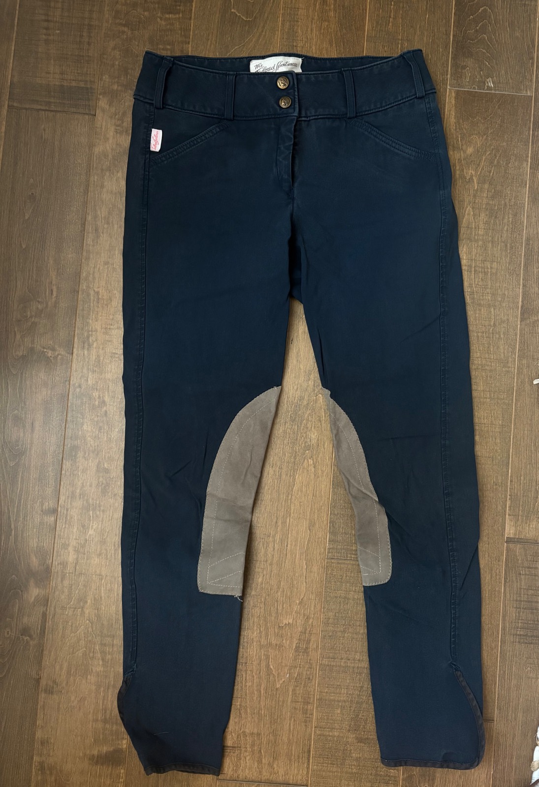 THE TAILORED SPORTSMAN knee patch Breeches - Dark Blue