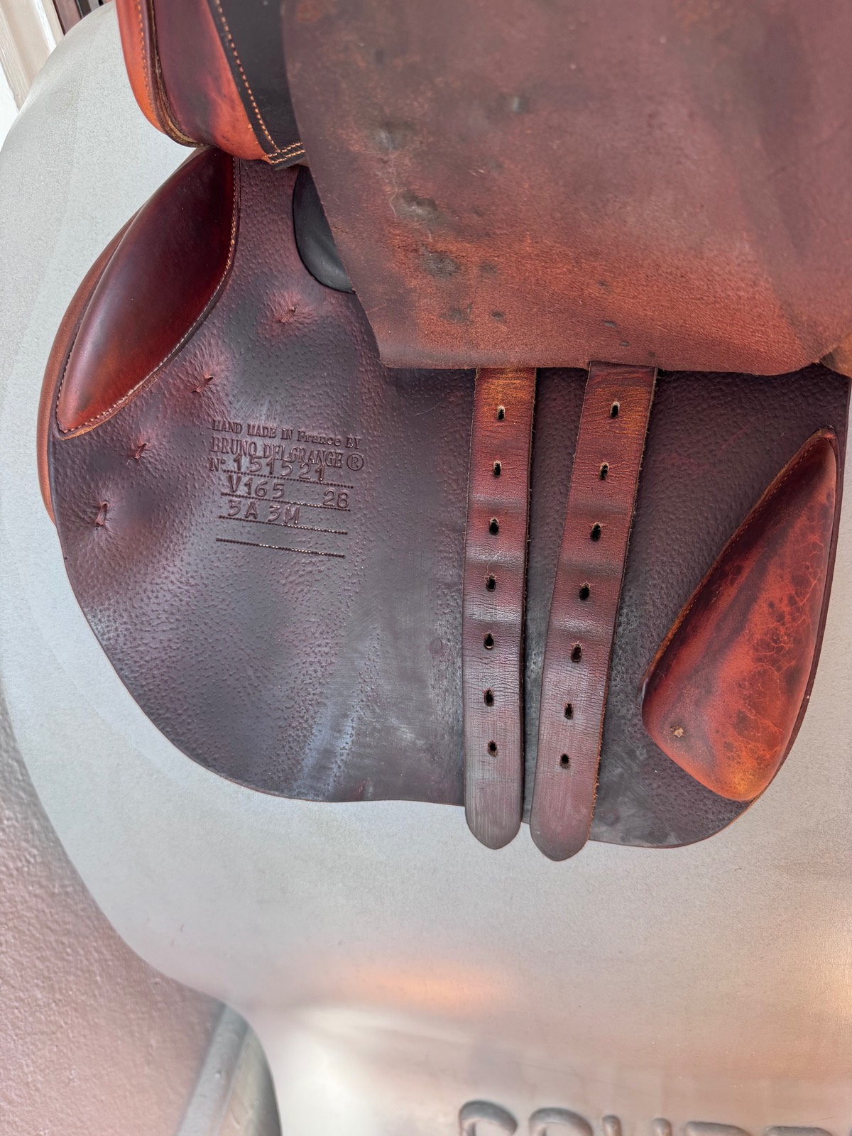 16.5" Bruno Delgrange Virtuose Saddle - 2015 - Grain / Calf - Gorgeous!