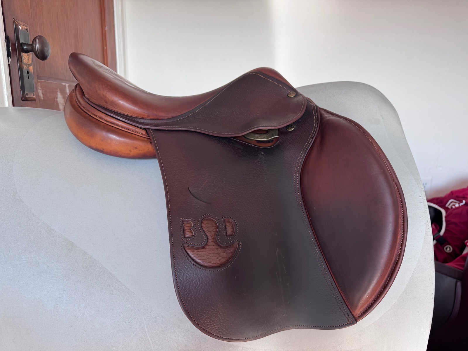 16.5" Bruno Delgrange Virtuose Saddle - 2015 - Grain / Calf - Gorgeous!