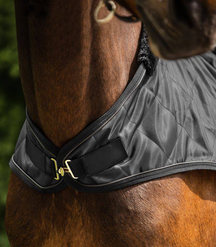 WALDHAUSEN Exclusive Horse Walker Rug/Sheet 50G - Fur Lined - 145cm Black/Black - NEW