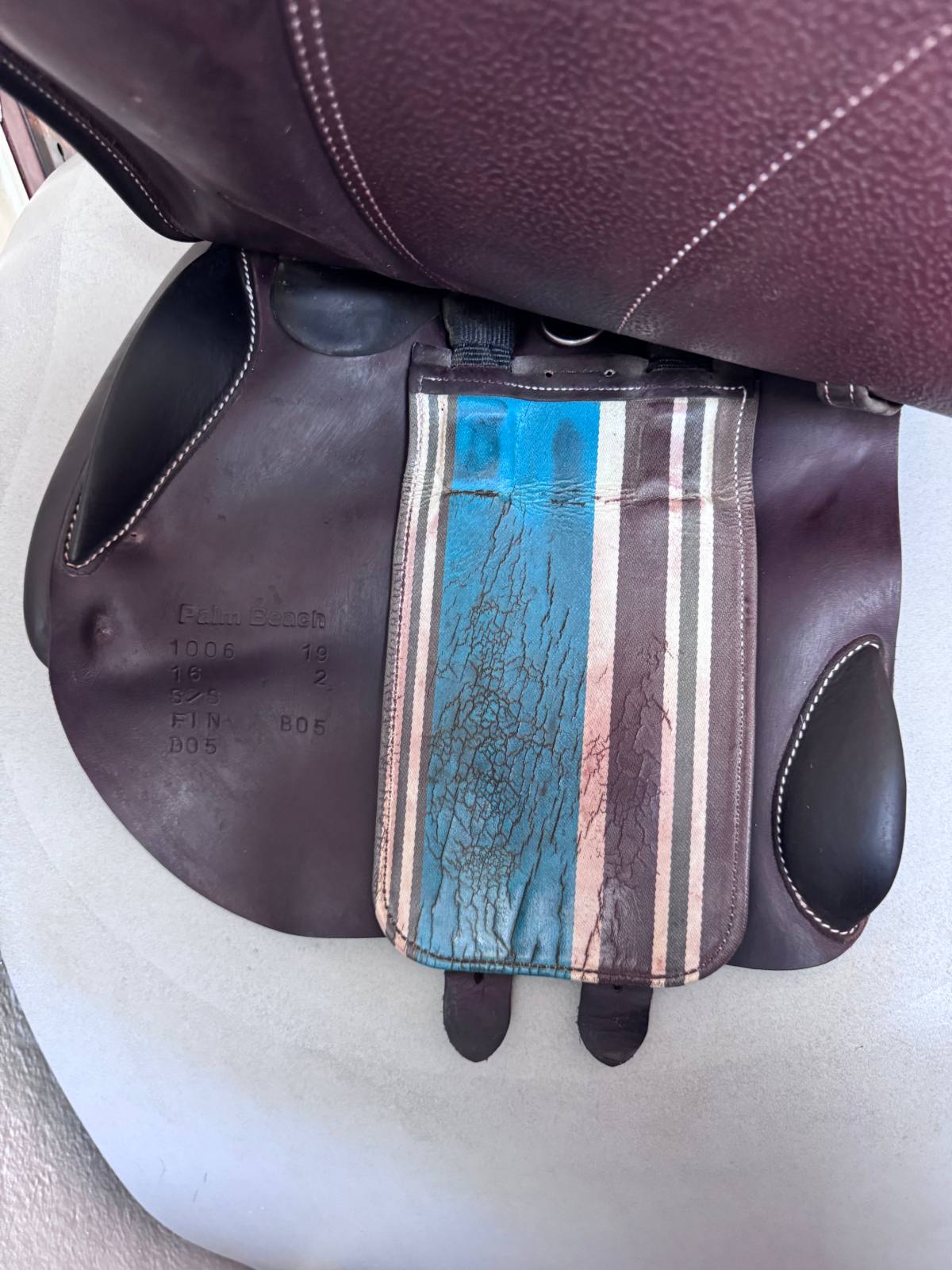 16" Voltaire Palm Beach PRO Saddle - 2019 - 2 Flaps - Full Buffalo
