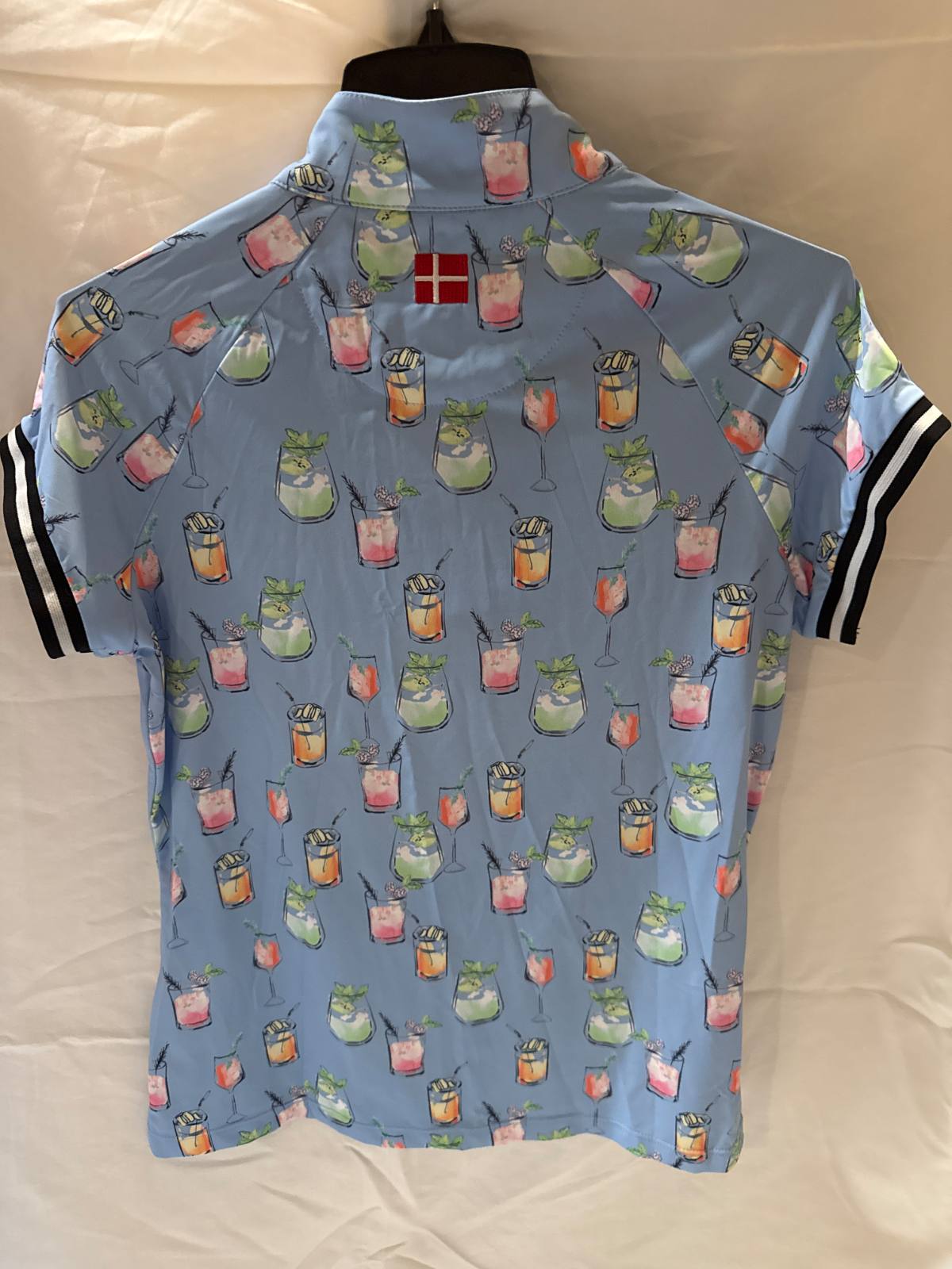 Kastel Denmark Blue Cocktails Cap Sleeve L