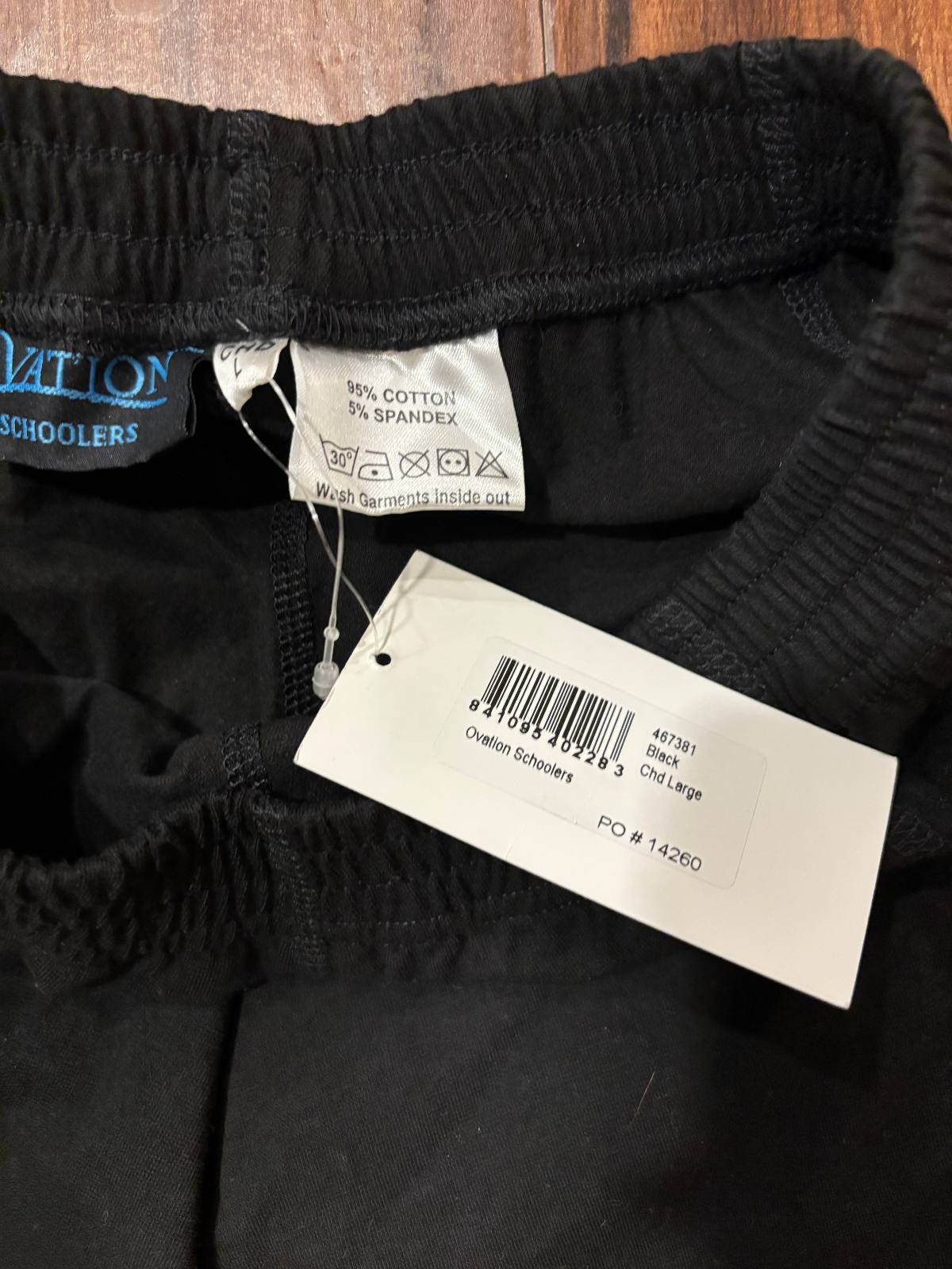 NWT Black Ovation Schoolers - Child Large