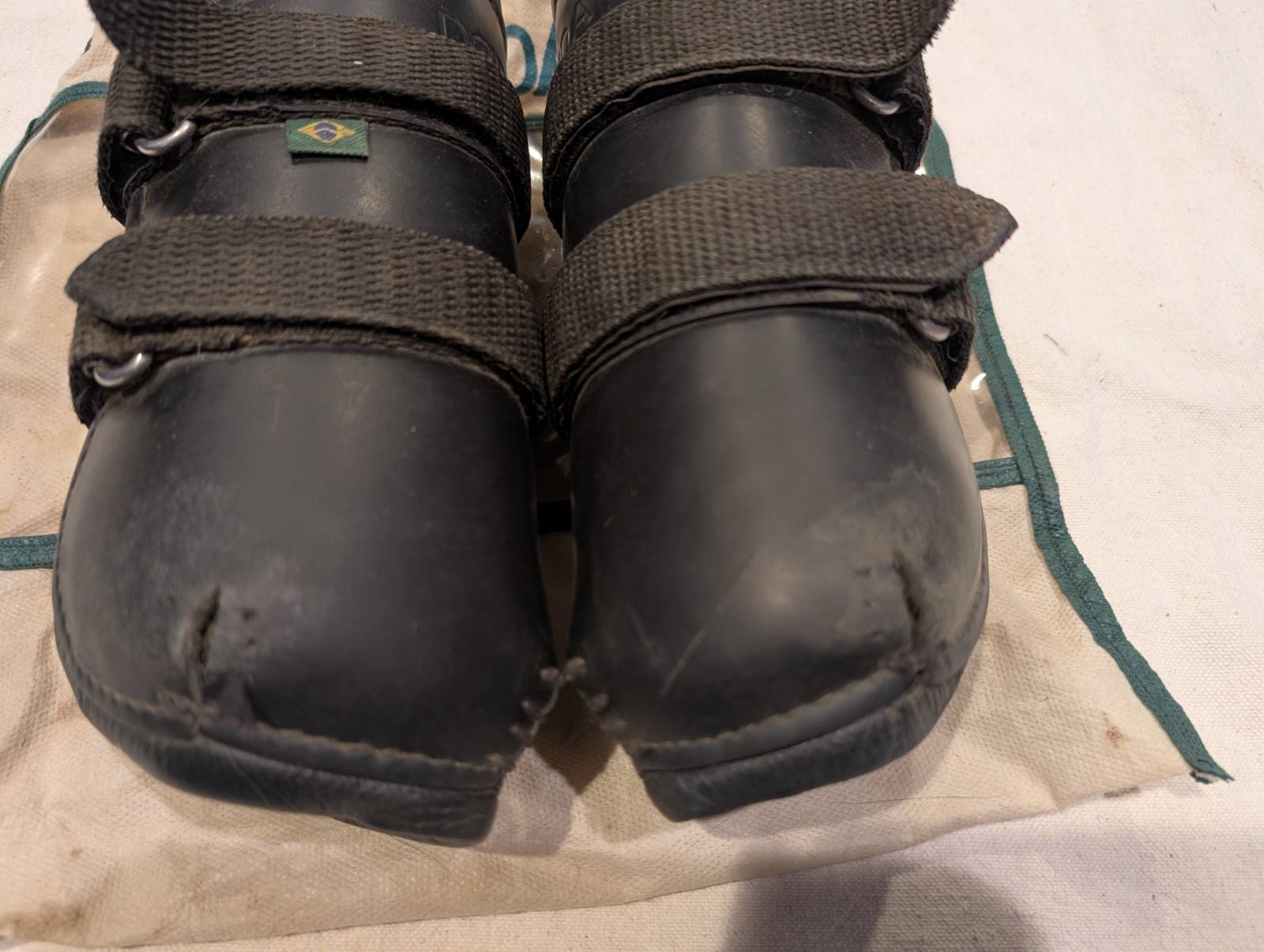 Doda Leather Hind Jumping Pressure Boots - Black / Full Size